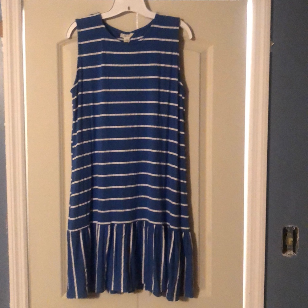 Striped sleeveless dress